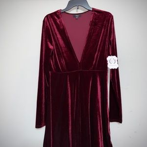 Mini velvet dress